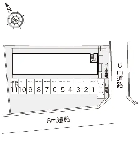 ★手数料０円★赤穂市城西町　月極駐車場（LP）